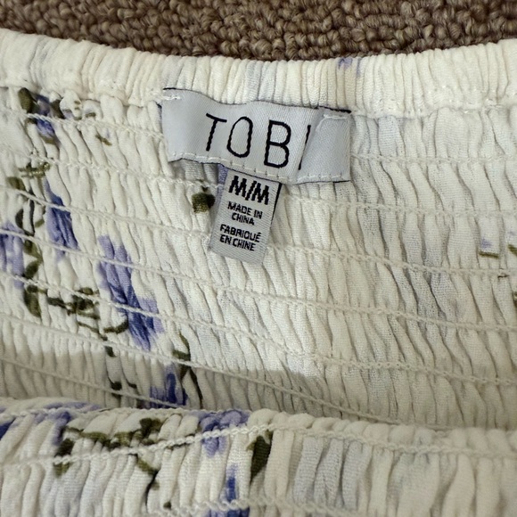 Tobi Show Some Skin White Floral Romper, medium - Picture 2 of 6